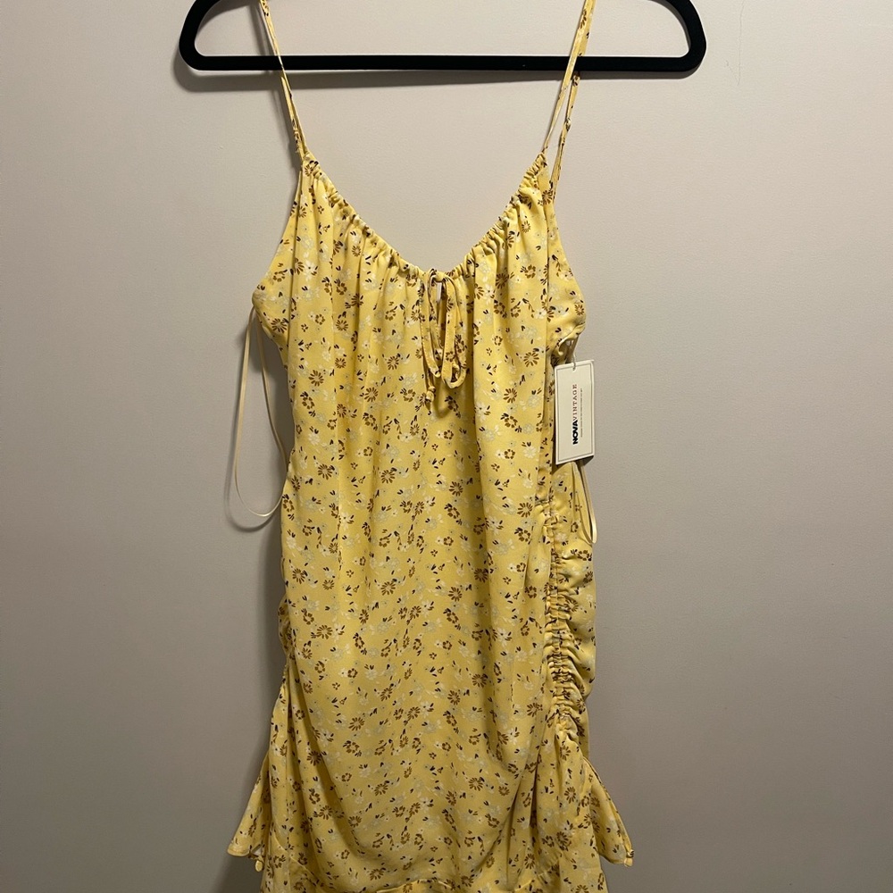 Zara Yellow Floral Dress
